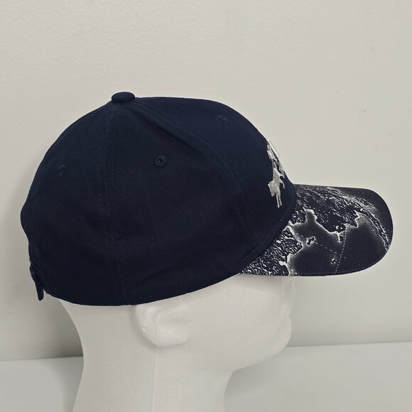 Alaska The Last Frontier Sled Dogs Graphic Blue Hat Cap Souvenir Arctic Circle - Picture 5 of 9